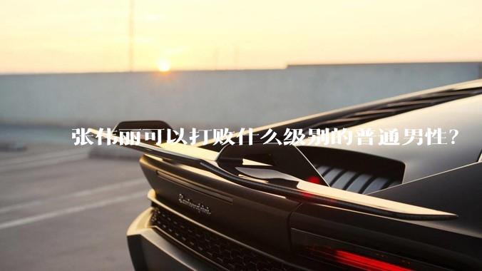 张伟丽可以打败什么级别的普通男性？