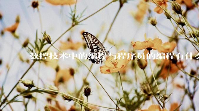 数控技术中的编程与程序员的编程有什么区别及相通之处？
